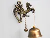 Vintage metalen deur bell winkelhouder Good Luck Knocker Windchime Wall Hangend ornament voor kamertuinwinkel Voorang cadeau