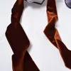 Sciarpe 2022 Sciarpa lunga da donna in velluto per inverno Casual multifunzione collo tinta unita nero verde rosso scialle con cravatta a nastro