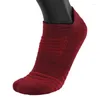 Chaussettes pour hommes 2 paires/lot coton hommes femmes automne hiver épais Terry mode décontracté cheville anti-dérapant déodorant