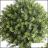 Trädgårdsdekorationer trädgårdsdekorationer boxwood boll topiary konstgjorda träd grön krukväxt för dekorativ inomhus/utomhus/trädgård Dh7o5