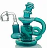 narguilé Matrix Percolateur Rose Base Solide Verre Bong Tuyau Plate-Forme Pétrolière Verre Bubbler circulation de l'eau violet naw super facile à nettoyer aussi 6 pouces Type Courbé