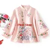 Estilo de roupa étnica Vintage Harajuku Bordado Chinês Tops Feminino 2022 Jaqueta Solta Algodão Casaco Tang Terno Feminino Outono Hanfu