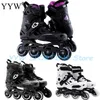 Ice Skates Inline Roller Skating Shoes Patins Infantil Children'S 4 Wheel Sneakers Rollers For Sliding Adults Kids L221014