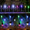 10pcs/lotes solares solar lâmpadas à prova de água à prova d'água Lâmpada solar aço inoxidável para o jardim do jardim RGB Luzes brancas