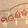 Noel Süslemeleri Ahşap Yaratıcı Ağaç Araba Şeftali LED Işık Kiracı Asma Soyma Süsleme Noel Dekor