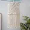 Tapestries Lamp Shade Macrame Boho Hangings Pendant Light Cover Handmade Woven Decoration For Home Nursery Dorm Decor