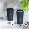 Tasses en acier inoxydable thermos thermos 380/510 ml mtipurpose portable voitures aspirantes flacons fitness running gym sport bottler dhxuh