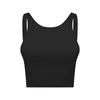 Lu-dt219 Roupas de ioga Versáteis treinamento de moda fora de moda que executa esportes sutiã High Neck Anti Slip Band Band Band Tops Tampes Vest Women