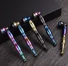 Colorful Zinc Alloy Removable Pipes Rainbow Dry Herb Tobacco Filter Silver Screen Innovative Design Smoking Cigarette Holder Handpipes Tube