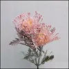 Fleurs décoratives couronnes artificielles fleurs décoratives courtes crabe branche 2 fourchettes de Noël vase de guirlande de Noël pour la maison dhz09