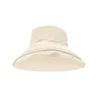 Wide Brim Hats 2022 Summer Big Sun Hat For Female Seaside Protection Uv Cap Japanese Wild Fisherman Eaves Peach Skin