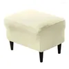 Stol t￤cker tryckt stretch fotst￶d￶verdrag geometri ottoman polyester dammt￤t soffa slipcovers