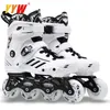 Ice Skates Professional Inline Roller Adult Wheels S 90A 72mm 76mm 4 Sneakers Skor Skating Sport Storlek 44 L221014