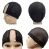 U Part Mesh Caps Cappy Creatable Hair Net Cap لجعل الباروكات أسود