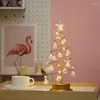 Night Lights LED Diamond Star Christmas Tree Warm Light Desk Table Lamp Bedroom Ornament Home Decoration Supplier