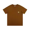 Carhart Summer Shirt Mens T Designer Tshirt Men Femmes Sports Coucle Round Cou Short T-shirt Pullover Cotton Tee 11 7KU5