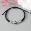 Blue Evil Eye Turtle Bracelets 여성 남자 럭키 수제 빨간 꼰 스트링 조절 가능한 가족 우정 커플 팔찌