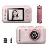 Digital Cameras 2.4 Inch Ips Color Screen Children Kids Camera Pography Tools Slr 180 Degrees Rotation Mini Po Birthday Gift