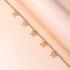 Collier ras du cou avec pendentif papillon creux en cristal de luxe, couleur or, accessoire de bijoux Simple et tendance