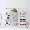Storage Bags 3 Pockets Cute Wall Mounted Bag Closet Organizer Clothes Hanging Children Room Pouch Home Decor