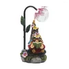 Jardin LED Solaire Lumières Mignon Gnome Nain Statue Sculpture En Plein Air Figurines Pelouse Patio Cour Porche Ornement Maison Chambre Décor 2022