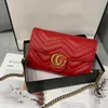 Top quality Women Chain Shoulder Crossbody Bags Lady Purse Messenger Bag Designer Handbags Wallets backpack female purse 7713-7
