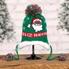 Bérets enfants hiver doublure en peluche bonnet tricoté chapeau de noël Santa bonhomme de neige Jacquard mignon long pompon chaud oreillette capuche casquette