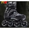 Ice Skates Professional Inline Roller Adult Wheels S 90A 72mm 76mm 4 Sneakers Skor Skating Sport Storlek 44 L221014