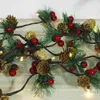 Strings Pine Cone String Lights 2m 20LED Coni di Natale per la decorazione della ghirlanda dell'albero della ghirlanda di Natale