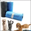Dog Carrier 15Pcs Practical Pet Dog Waste Poop Bag Dispenser Trash Garbage Cat Doggy Poo Collection Bags 447 N2 Drop Delivery 2022 H Dhxqe