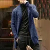 Men's Trench Coats Cardigan Sweater Stylish Autumn Winter Long Sleeves Knitting For Trip Jacket Men Coat