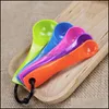 Уборка для выпечки 5PERTER STEP MTICOLOUR SPOON SPOON SPOON с двойным масштабным совками для выпечки