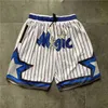 Pantalones cortos para hombre Pantalones cortos de baloncesto para hombre Retro JUST DON Pocket short Orlando235p