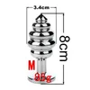 Artículos de belleza Espiral Metal Anal Plug Joyas Juegos para adultos Masturbador Erótico Butt Plugs Ano Dilatador Estimulador BDSM sexy Juguetes para mujeres Hombres Culo