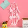 Dream Catcher Room Decor Dekorativa föremål Vit fjäder Dreamcatcher Wind Chimes Multicolor 1223397