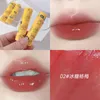 Läppglans Korea Kawaii Tint Pulpeur Natural Liquid Lipstick Långvarig hög glans Non-Sticky Crystal Jelly Korean