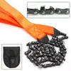 Sawtooth Hand Zipper Saw Garden Logging Outdoor Tools Portable Survival Chain Emergency Camping Hiking Tool