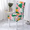 Sandalye kapakları 3D meyve baskı yemek koltuk kapağı mutfak partisi el dekor için anti-direk yıkanabilir