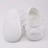 First Walkers Baby Girls Crib Shoes Lace Flower Katoen Zachtzolen Anti-slip Infant Toddler Kids Princess 0-18m