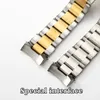 Bandas de reloj Correa de acero sólido para Black Bay 79230 79730 Eritage Chrono Band Arc Interface Bracelet 22mm