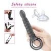 Massager Erwachsene Doppel -Penetration Dildo 10 Modus Vibrator Männer an Penis Vagina Stecker Erwachsener Sexspielzeug für Paare 8417488