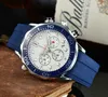 2022 Men's six needle quartz full function luxury formal wear sapphire glass quartz watch