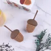 Acorn Shape Tea Infusers Spice Diffuser Silicone Bag Siler Infuser Kök Tillbehör Gadgets RRA17