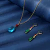 H￤nge halsband tecknad anime hals mobila slott￶rh￤ngen halsband set kristalllegering metall ewelry fest g￥va f￶r kvinnor fans v￤n