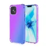 Dégradé de couleurs antichoc Airbag étuis transparents étuis de Protection complète couverture pour iPhone 14 13 12 Mini 11 Pro Max X Xr Xs Max 8 7