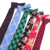 Bow więzi mężczyźni bawełniane klecia dla kobiet formalne kwiatowe druk krawat weselny chude pary młody corbatas hombre cravat