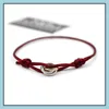 Charme Bracelets Marque De Mode Femmes Amant Bracelet À La Main Corde Chaîne Bracelet Charme Titane En Acier Inoxydable Trois Cercles Carter Dr Dhocw