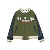 FW22 BA Männer Designer Luxus Baseball Uniform Jacken Getäfelten Patchwork Herren Marke Stickerei Jacke Windjacke Mantel Outdoor Streetwear Kleidung