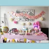 Party-Dekoration, Party-Dekoration, Papiergirlande, 15 m, glitzernde Kreise, Punkte, hängende Dekoration, Banner für Babyparty, Geburtstag, Kinderzimmer, Dekorc Dhgtj