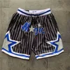 Short de basket homme short de basket rétro JUST DON short de poche Orlando305L